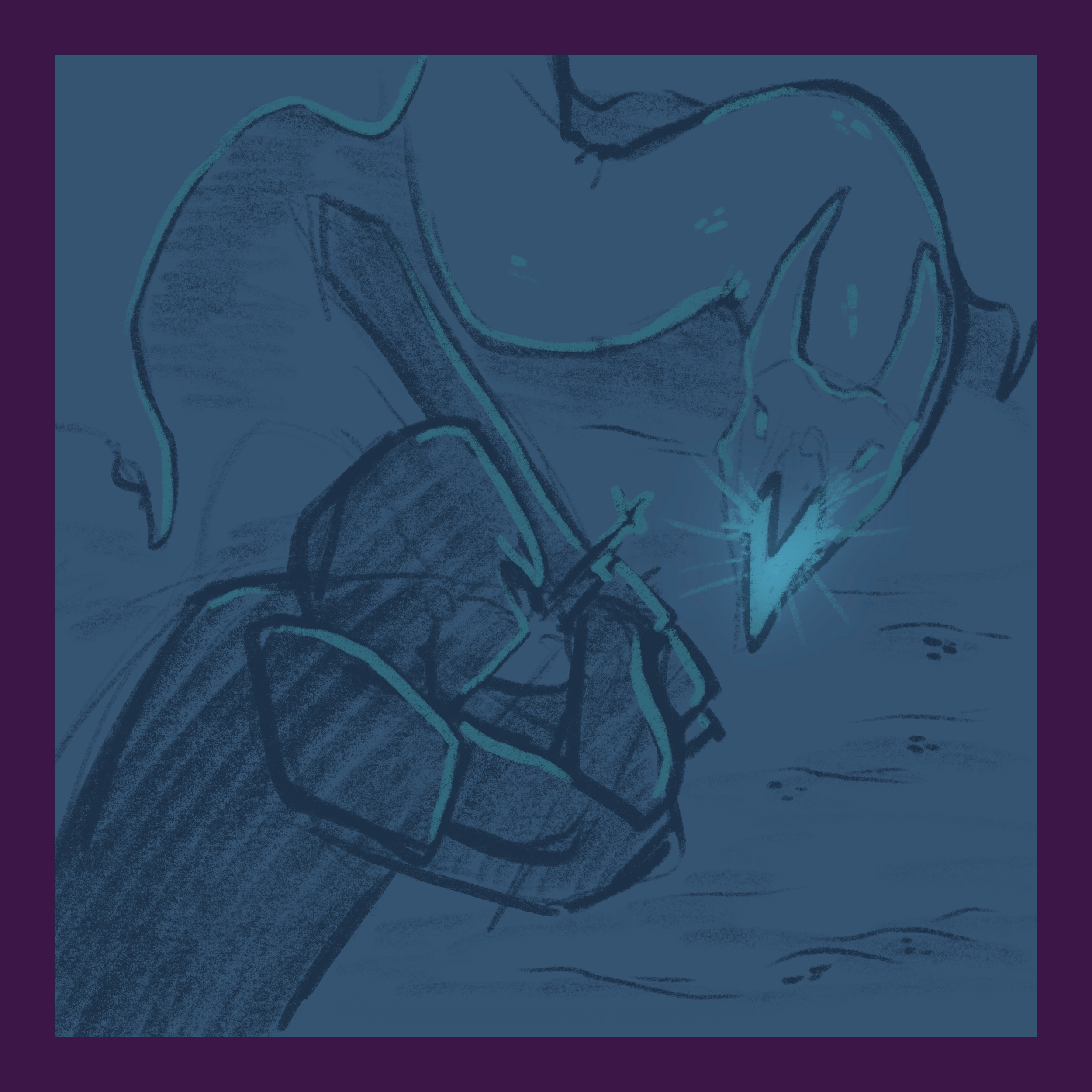knight facing a dragon